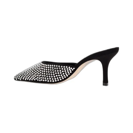 Paris Texas Hollywood Embellished Heeled Mules