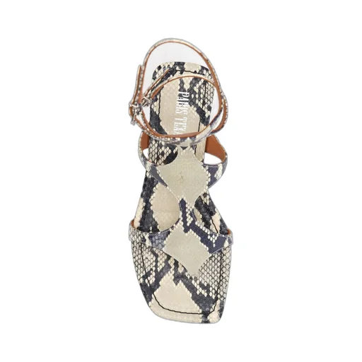Paris Texas Uma Embossed Flat Sandals