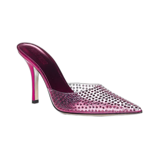 Paris Texas Embellished Pointed Toe Mules