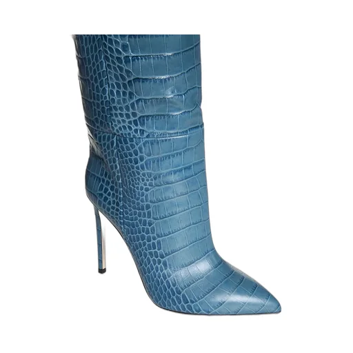 Paris Texas Embossed Knee-High Stiletto Boots