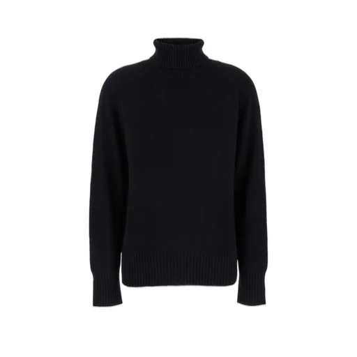 Plain High Neck Cashmere Sweater
