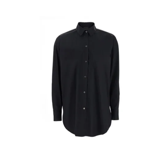 Plain Oversized Button-Up Shirt