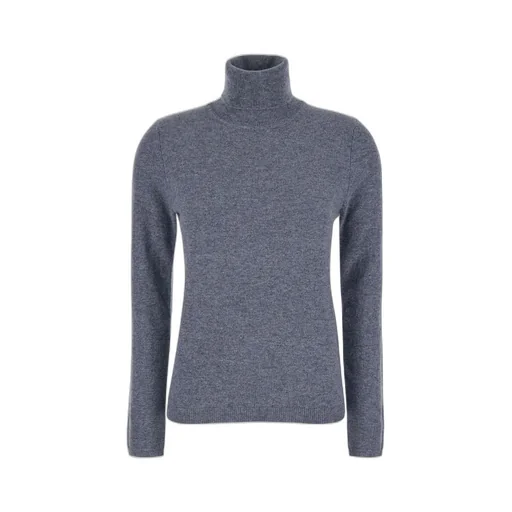 Plain High-Neck Knitwear