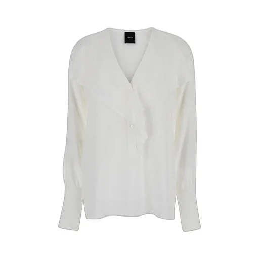 Plain Volant Detail Shirt