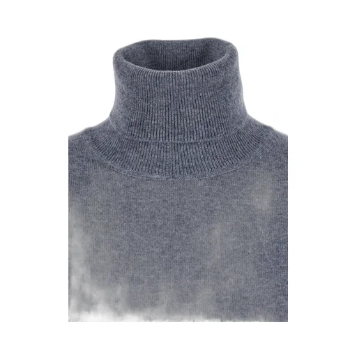 Plain High-Neck Knitwear