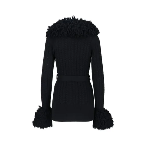 Patou Frill-Trimmed Button-Up Cardigan