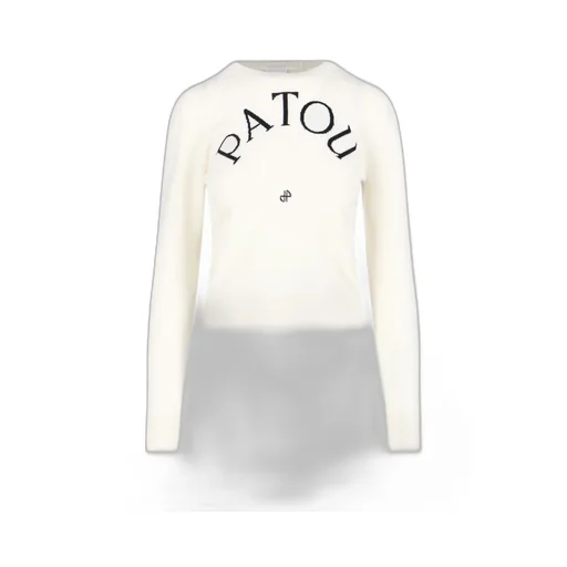 Patou Logo Intarsia Knit Sweater