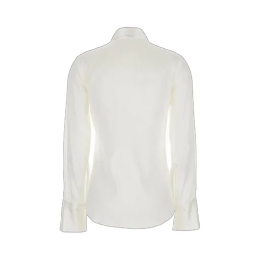 Plain Point Collar Silk Shirt
