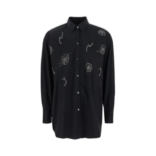 Plain Rhinestone Embellished Shirt