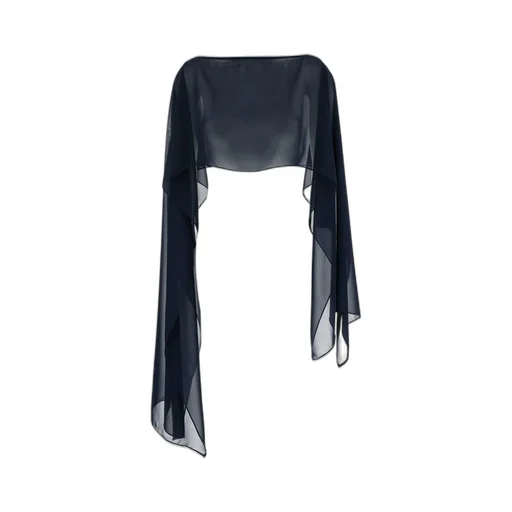 Plain Sheer Boat Neck Stole