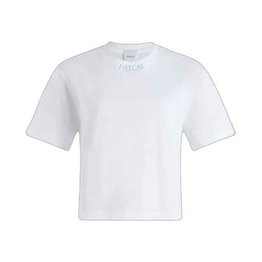 Patou Logo Embroidered Cropped Top