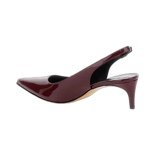 Plain Slingback Pointed-Toe Pumps