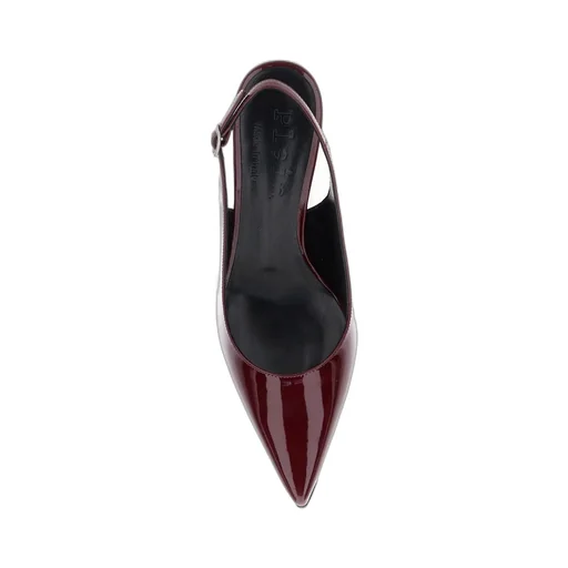 Plain Slingback Pointed-Toe Pumps
