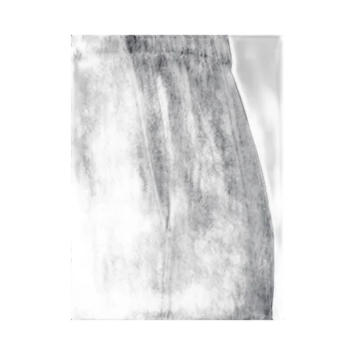 Plain Tech Fabric Pants With Elastic Waist