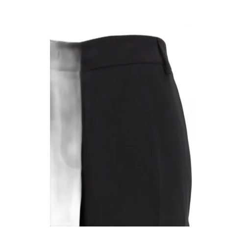 Plain High-Waisted Straight Pants