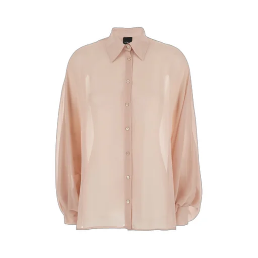 Plain Oversized Sheer Blouse