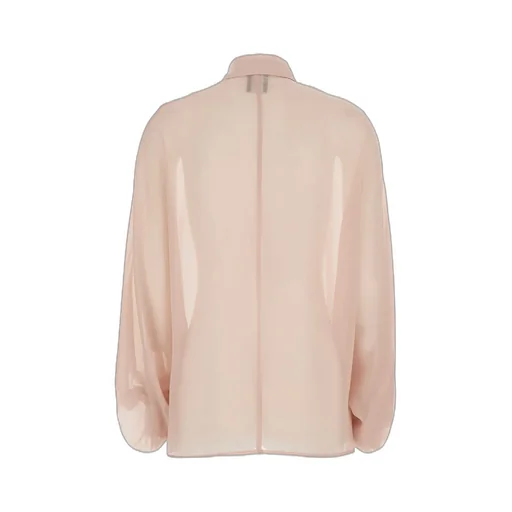 Plain Oversized Sheer Blouse