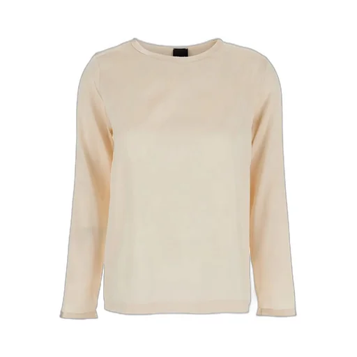 Plain Crewneck Long Sleeve Blouse