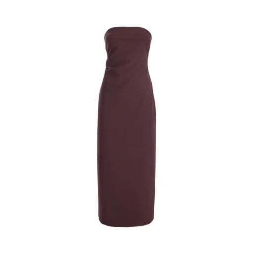 Plain Bustier Tech Fabric Dress