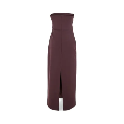 Plain Bustier Tech Fabric Dress