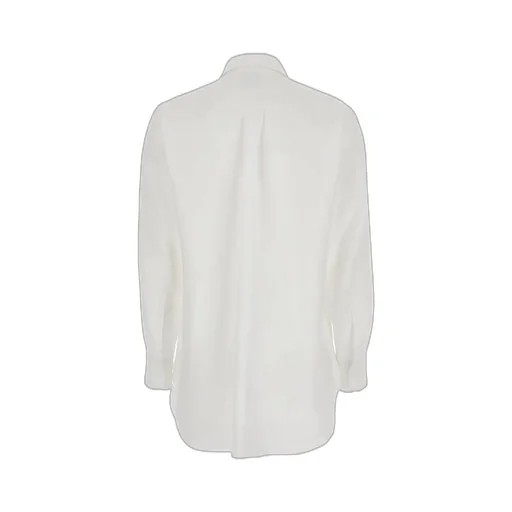 Plain Shirt With Classic Collar And Long Sleeves