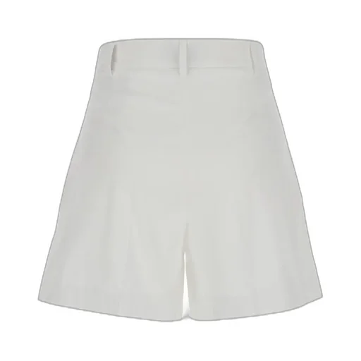 Plain Belted Shorts With Loops