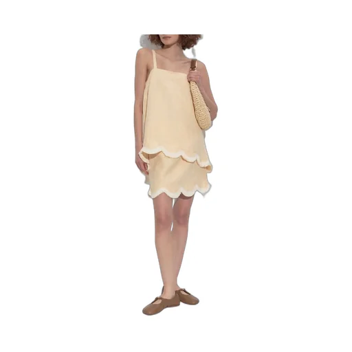 Posse Essie Scalloped Mini Skirt