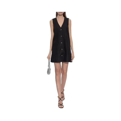 Posse Nancy Button-Front Mini Dress