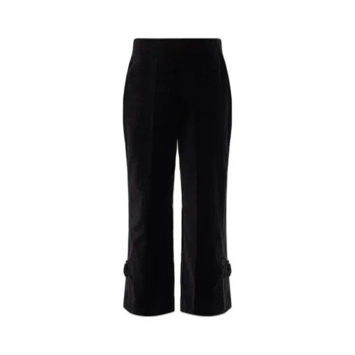 Posse Quincy Velvet Bow-Detail Pants