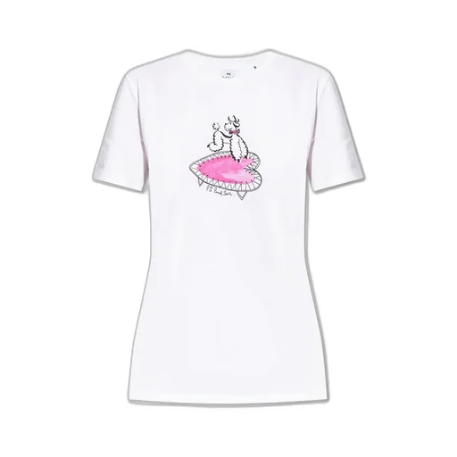 Ps Paul Smith Logo Printed Crewneck T-Shirt