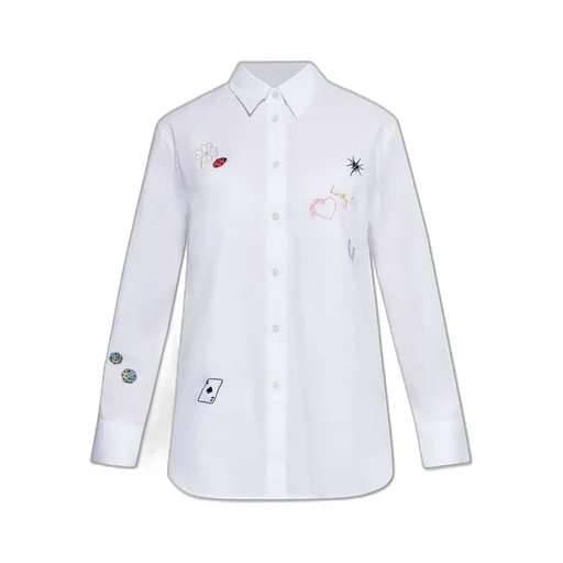 Ps Paul Smith Colorful Patch Buttoned Shirt
