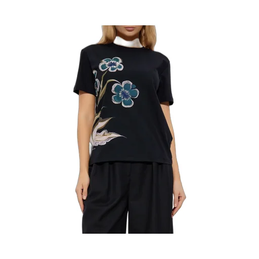 Ps Paul Smith Floral Printed Crewneck T-Shirt