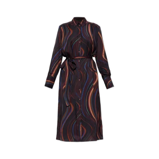 Ps Paul Smith Tied-Waisted Mini Dress