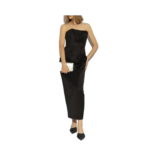 Posse Strapless Bow Detail Midi Dress