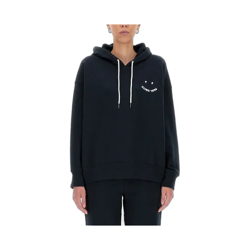 Ps Paul Smith Smiley Logo Drawstring Hoodie