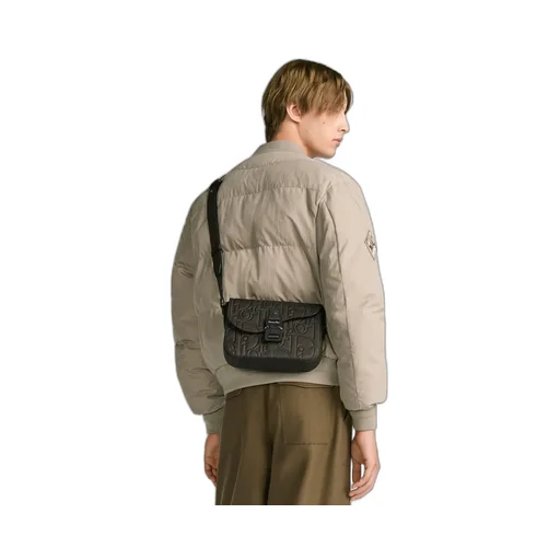 Small Saddle Messenger Bag With Flap