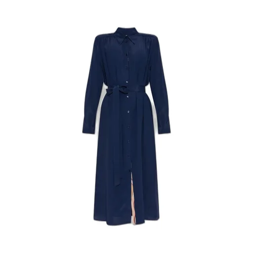 Ps Paul Smith Tie-Waisted Shirt Dress