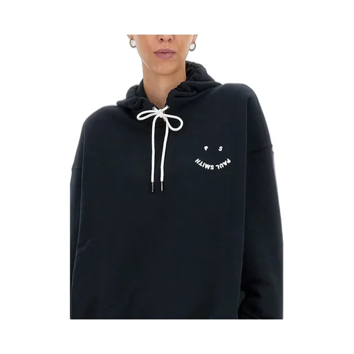 Ps Paul Smith Smiley Logo Drawstring Hoodie
