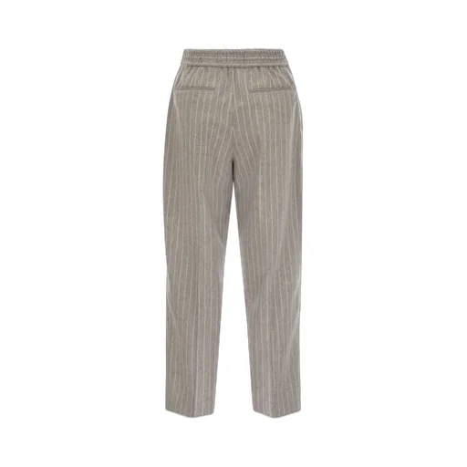 Pt Torino Pinstripe Wool-Cashmere Pants