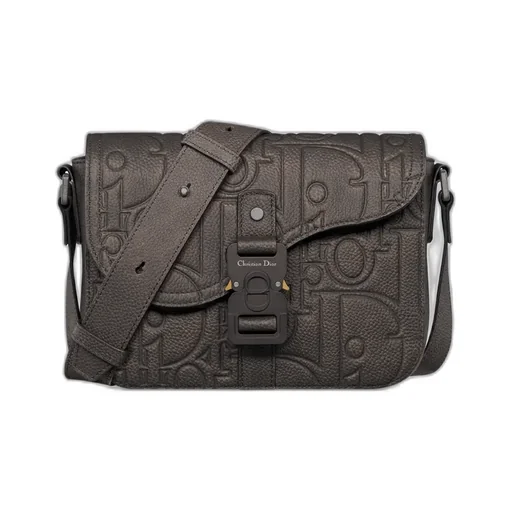 Small Saddle Messenger Bag With Flap