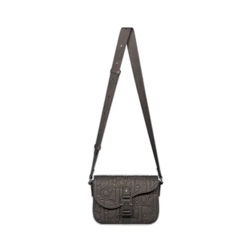 Small Saddle Messenger Bag With Flap