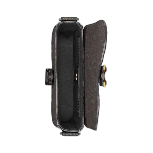 Small Saddle Messenger Bag With Flap