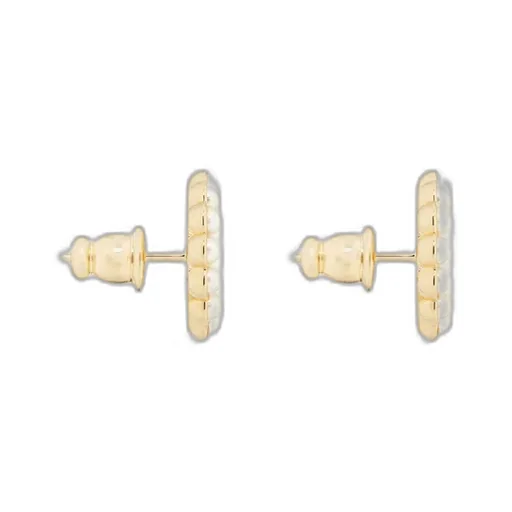 Petit Cd Circle Stud Earrings