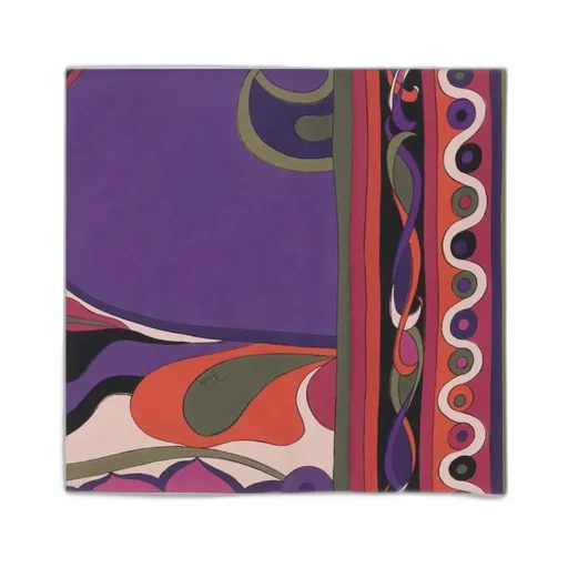 Pucci Orchidee Print Twill Scarf