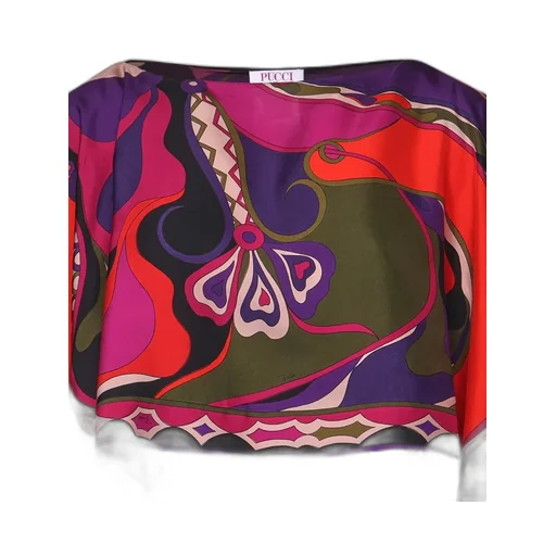 Pucci Orchidee Print Long Shawl Dress