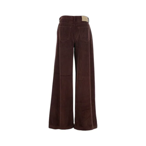 Pt Torino Corduroy Logo Patch Pants