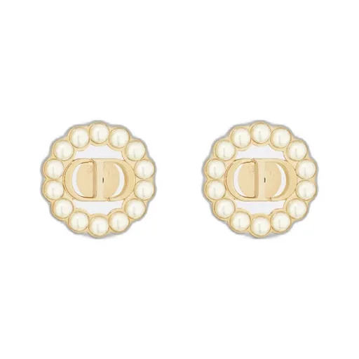 Petit Cd Circle Stud Earrings