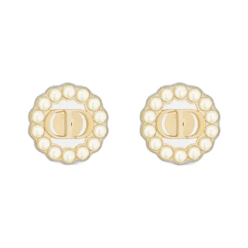 Petit Cd Circle Stud Earrings