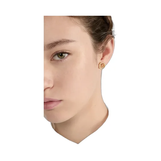 Petit Cd Circle Stud Earrings