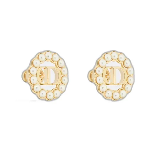 Petit Cd Circle Stud Earrings
